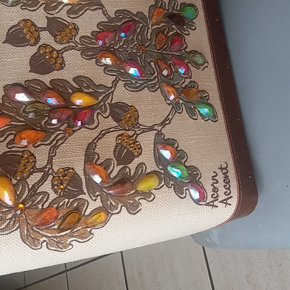 Authentic Vintage Enid Collins Purse Acorn Accents - Picture 2 of 8